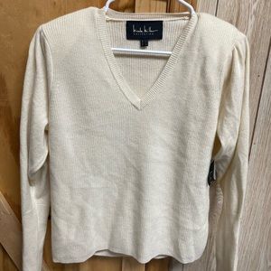 NWT Nicole Miller 100% Cashmere Sweater